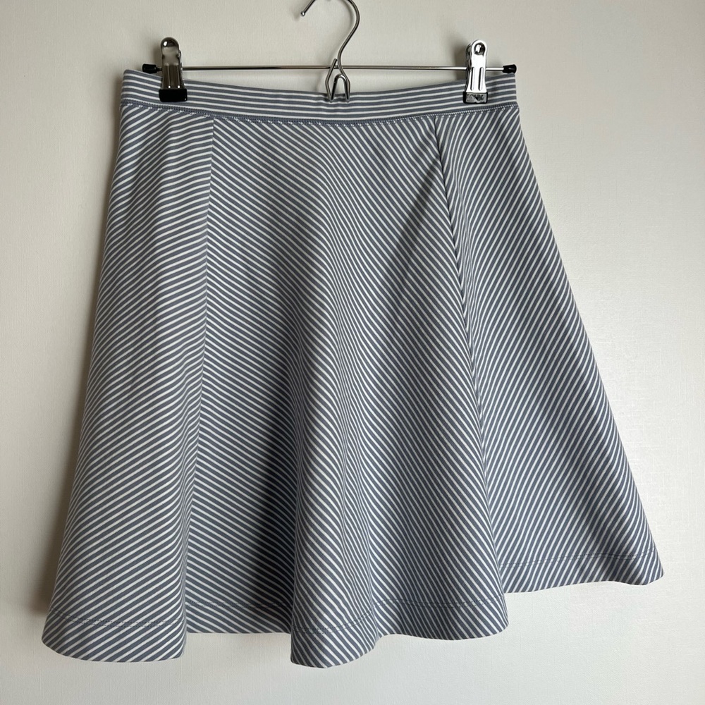 Uniqlo Striped Print A-Line Skirt